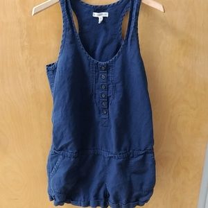 Aeropostale Womens Blue Sleeveless Romper Size M